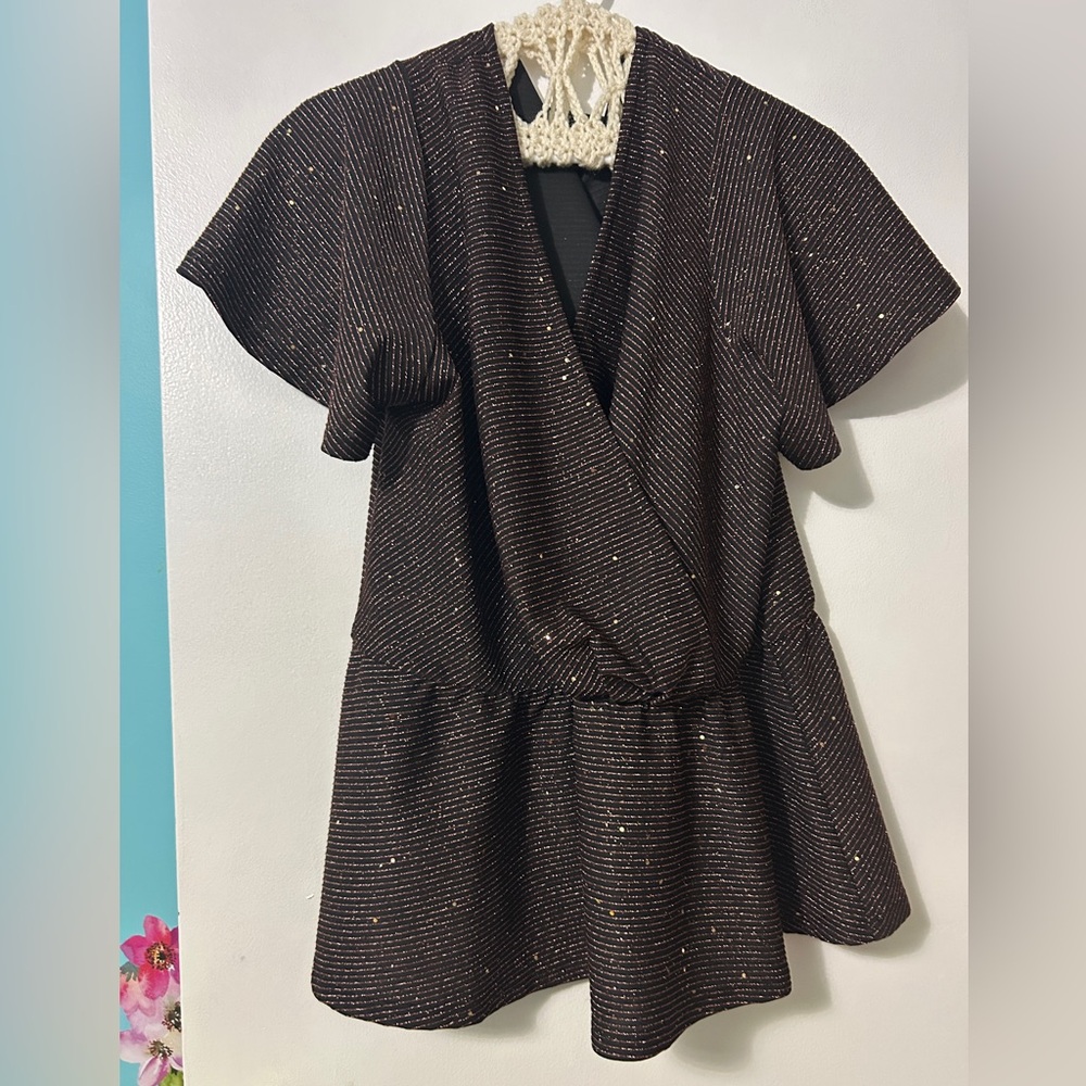 Lane Bryant ✂️Black and sequin blouse ✂️